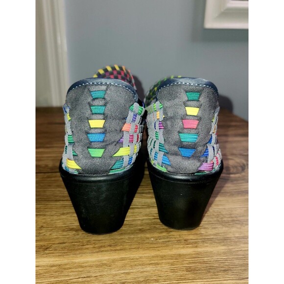 Steve Madden Brynn Peep-toe Wedge Mary Jane Sandal multi-color Women's Sz 8.5 - Picture 10 of 16